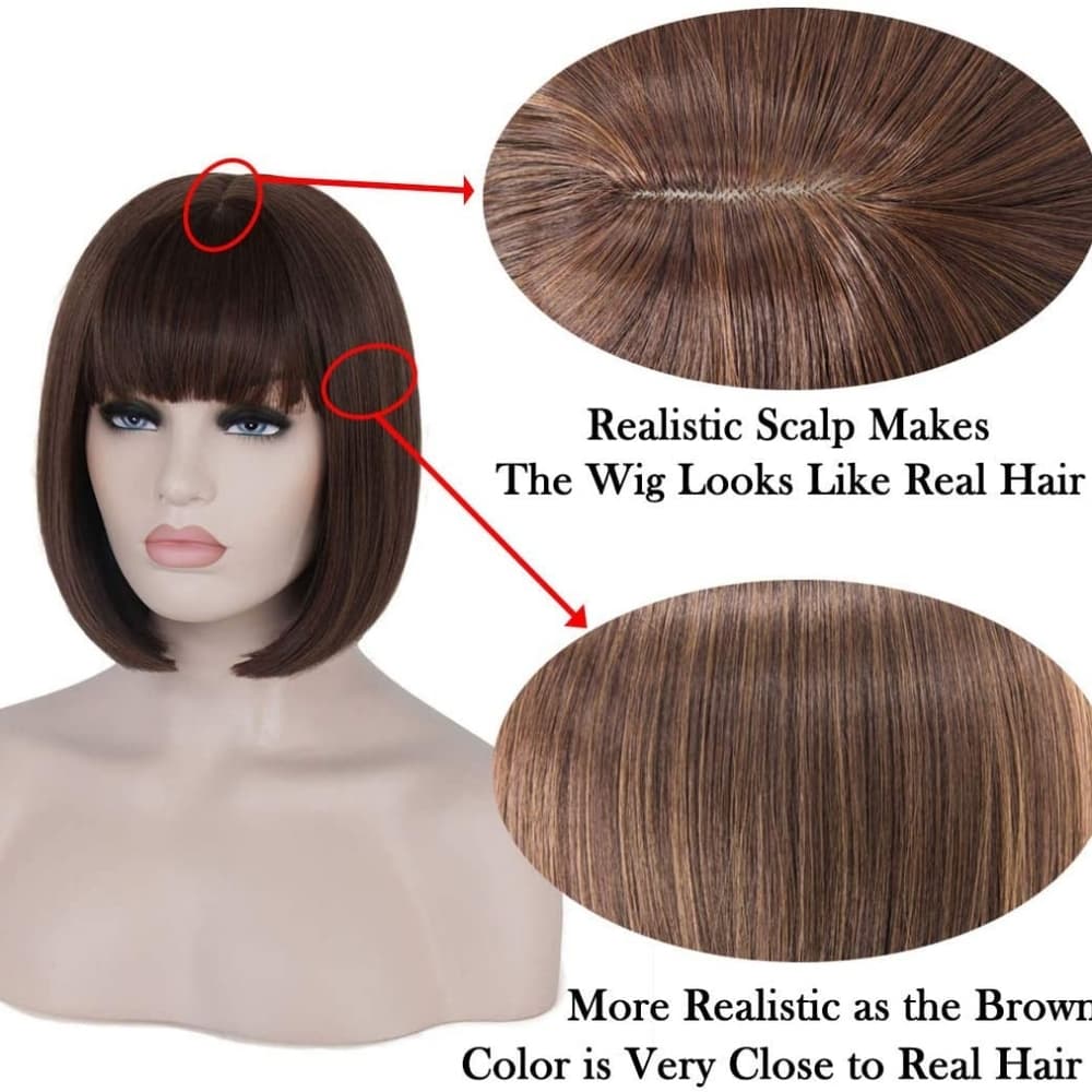 Dark Brown Beauty Wig - Thumbnail 3