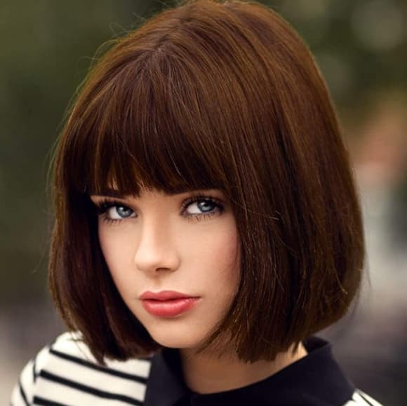 Dark Brown Beauty Wig - Thumbnail 7
