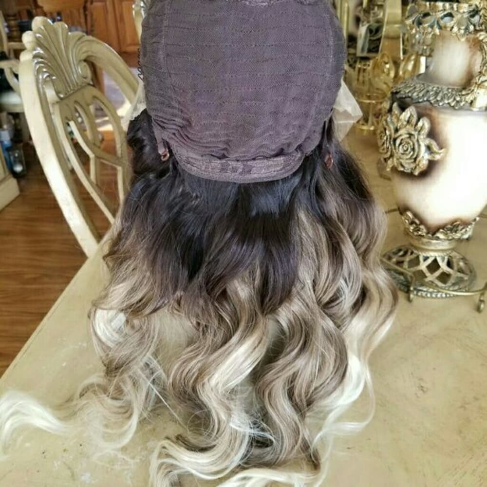 Ombre Blonde Lace Front Wig - Thumbnail 7