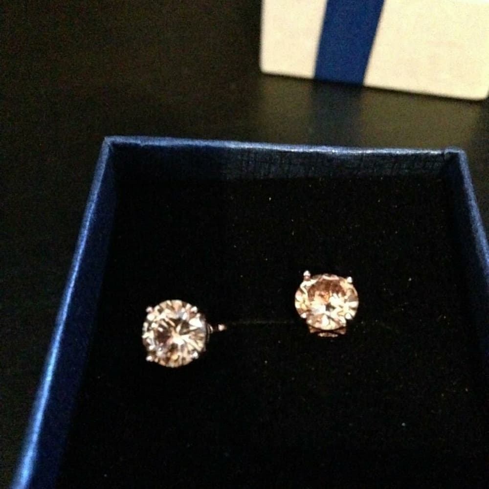 Rose Gold Beauty Earrings - Thumbnail 3