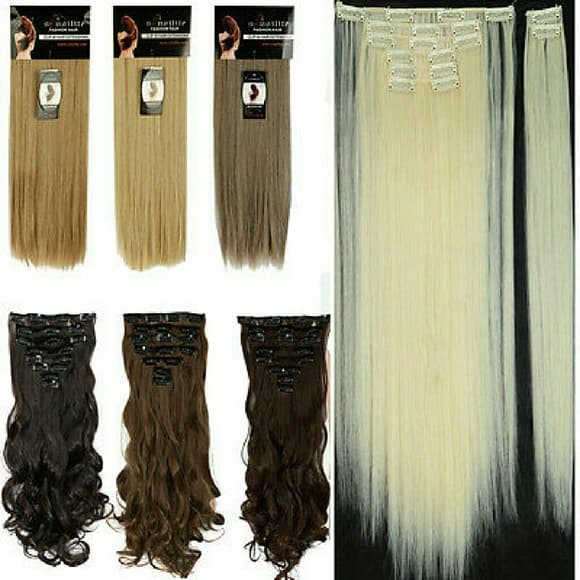 Beautiful Clip In Hair Full Set #613 - Thumbnail 2