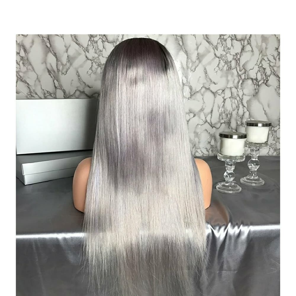 Ombre 1b/Ash Grey Virgin Remy 20-22 inches!! - Thumbnail 4