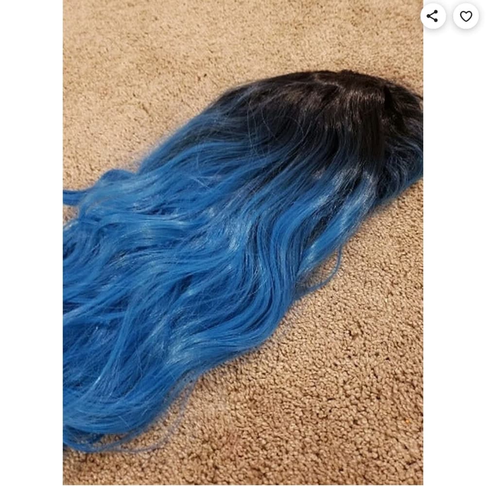 Hombre Blue Beauty Full Wig - Thumbnail 8