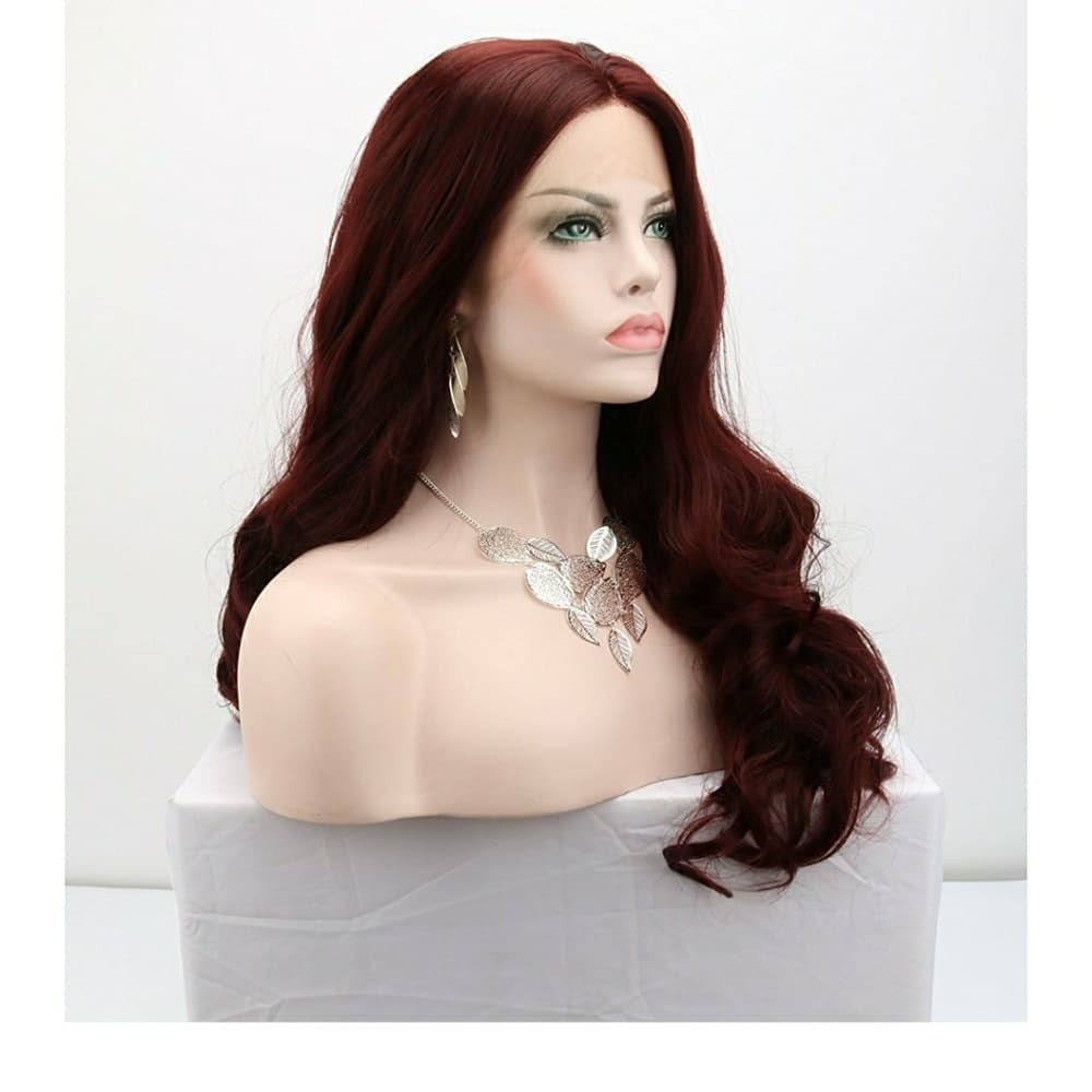 Burgundy Bodywave Beauty Lace Front Wig - Thumbnail 2