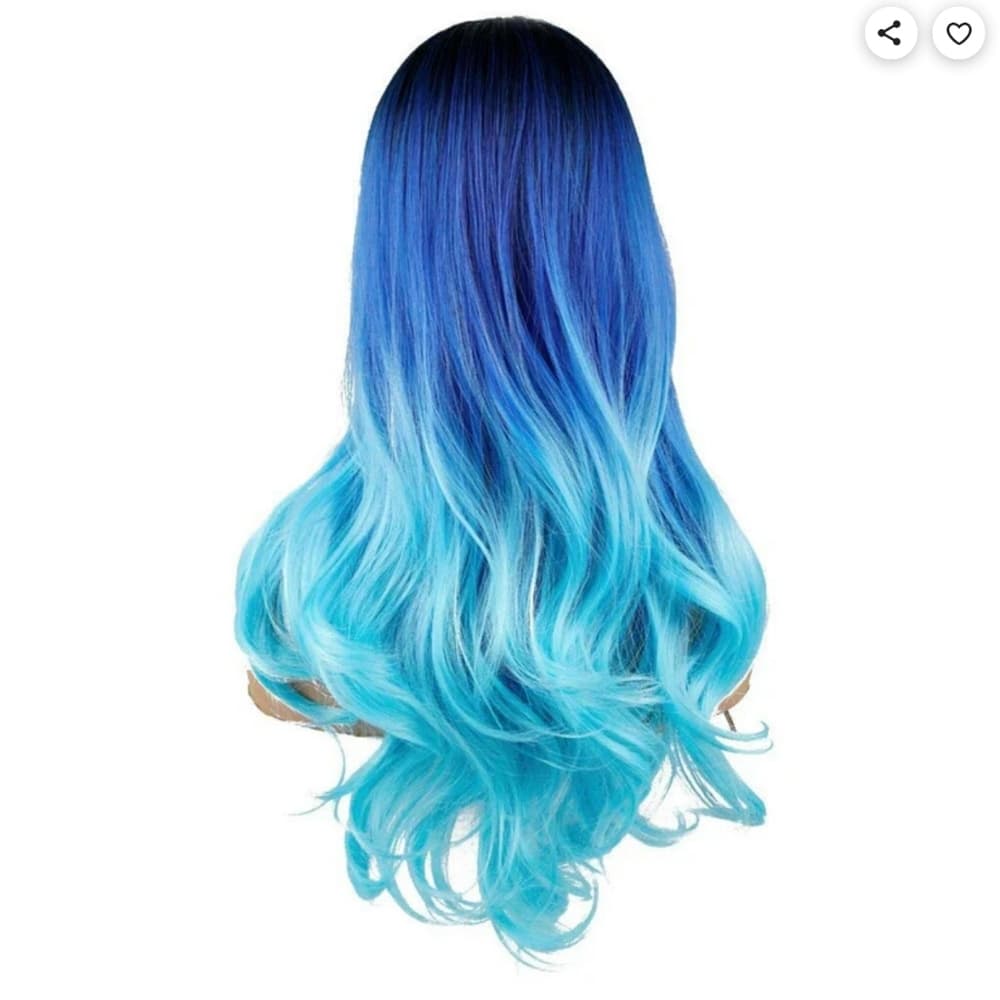 Hombre Blue Beauty Full Wig - Thumbnail 2