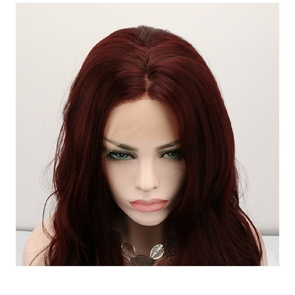 Burgundy Bodywave Beauty Lace Front Wig - Thumbnail 3