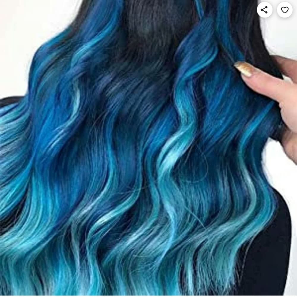 Hombre Blue Beauty Full Wig - Thumbnail 6