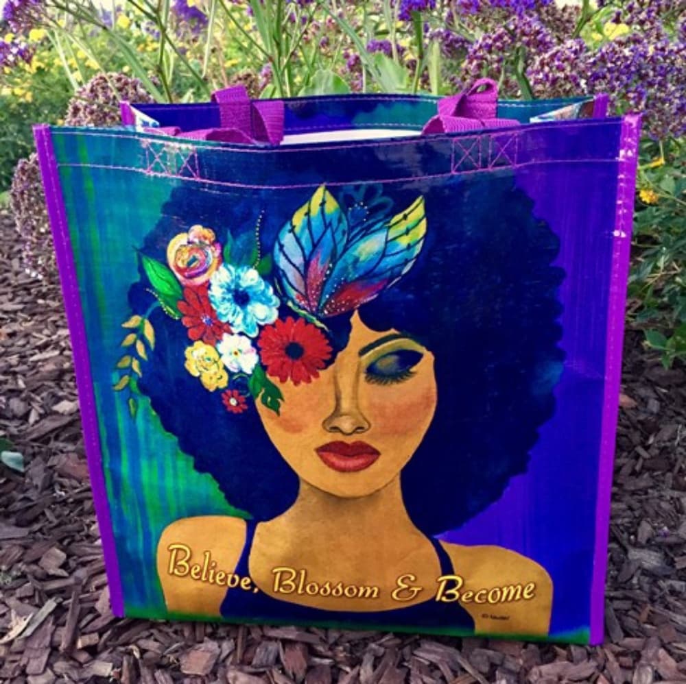 Belive Blossom and Become Beautiful Tote Bag - Thumbnail 2