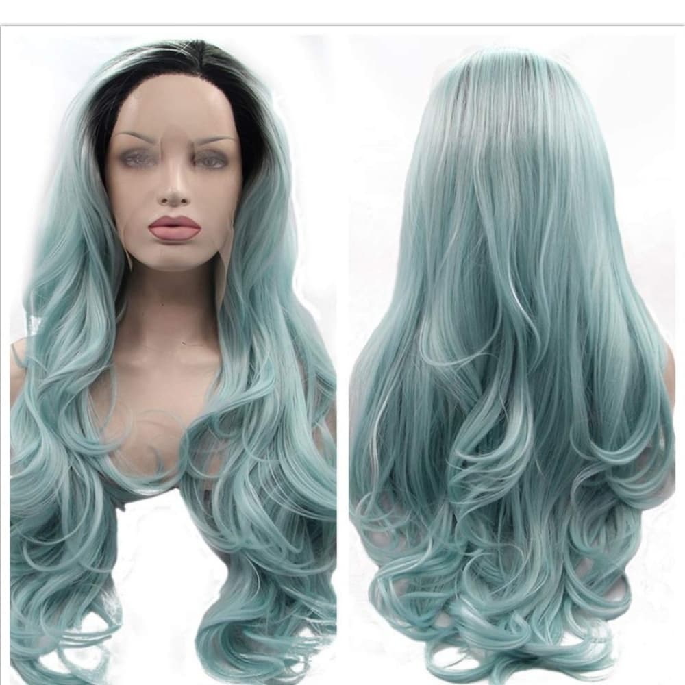 Ombre Blue Lace Wig 24-26 inches!! - Thumbnail 7