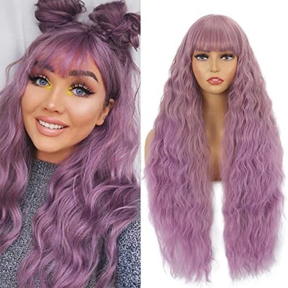 Light Purple Beauty Full Wig - Thumbnail 2