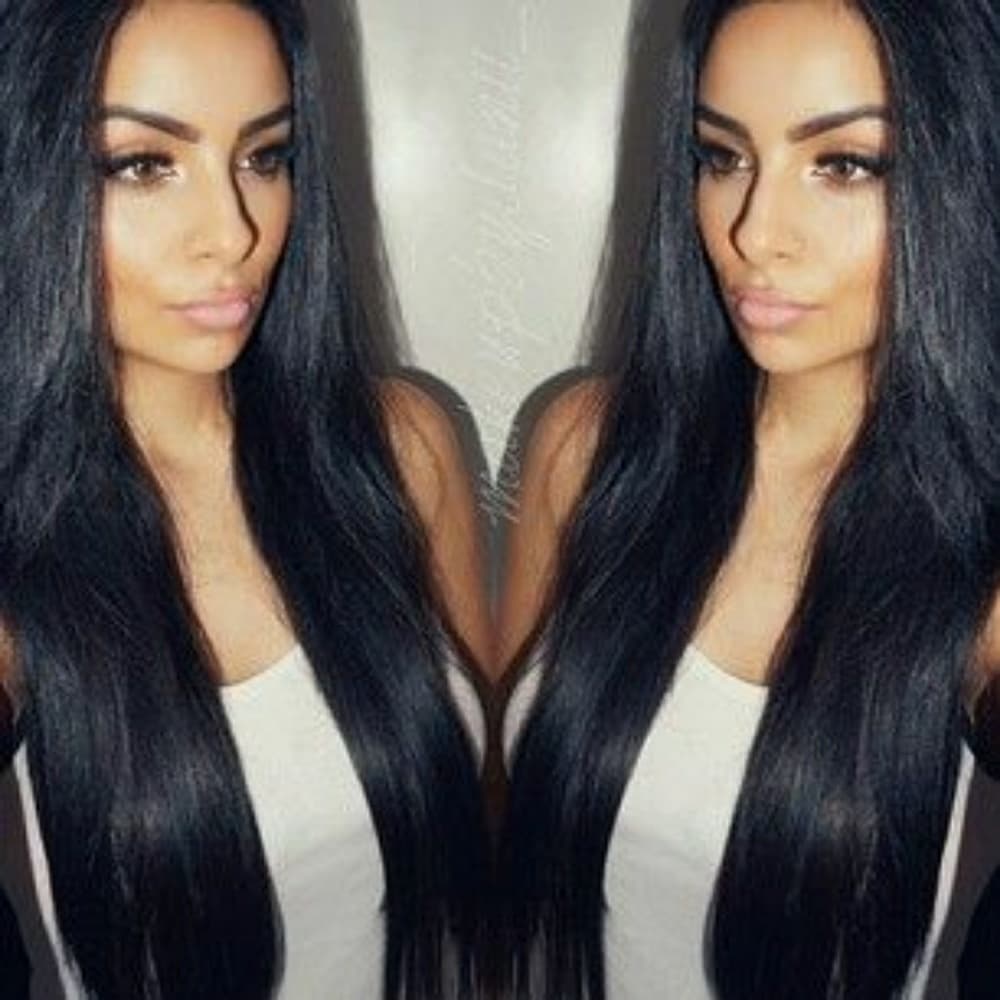 Black Virgin Hair LaceFront Wig 20-24 inches!! - Thumbnail 2