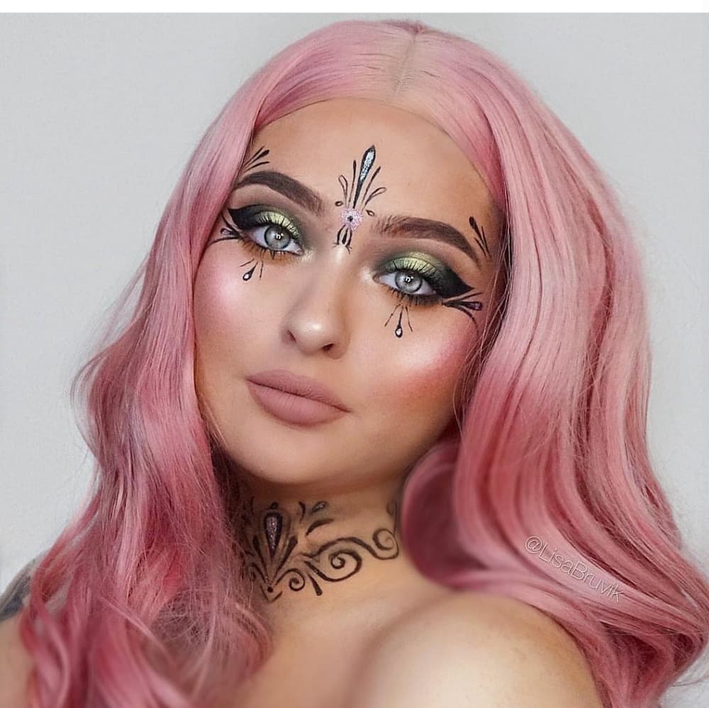 Pink Beauty Lace Front Wig - Thumbnail 4
