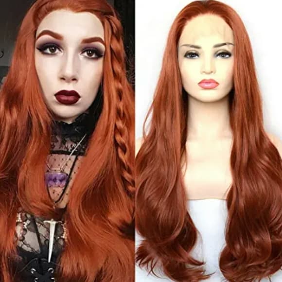 Copper Red Beauty Lace Front Wig - Thumbnail 2