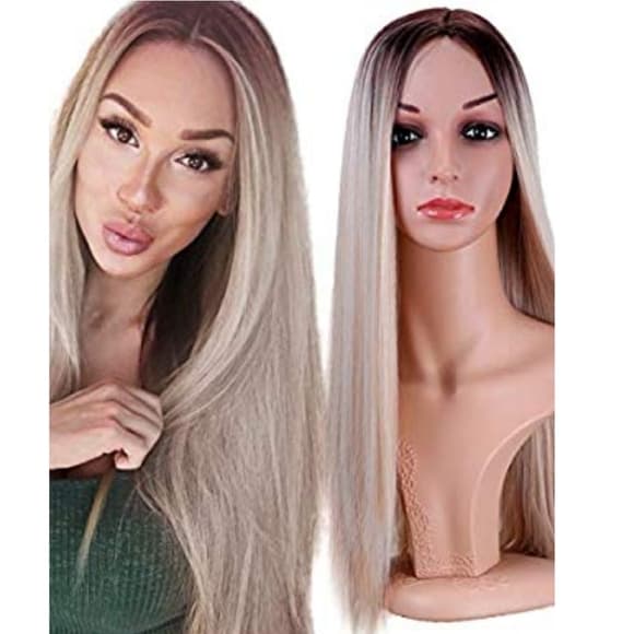Ombre Blonde Full Wig - Thumbnail 7