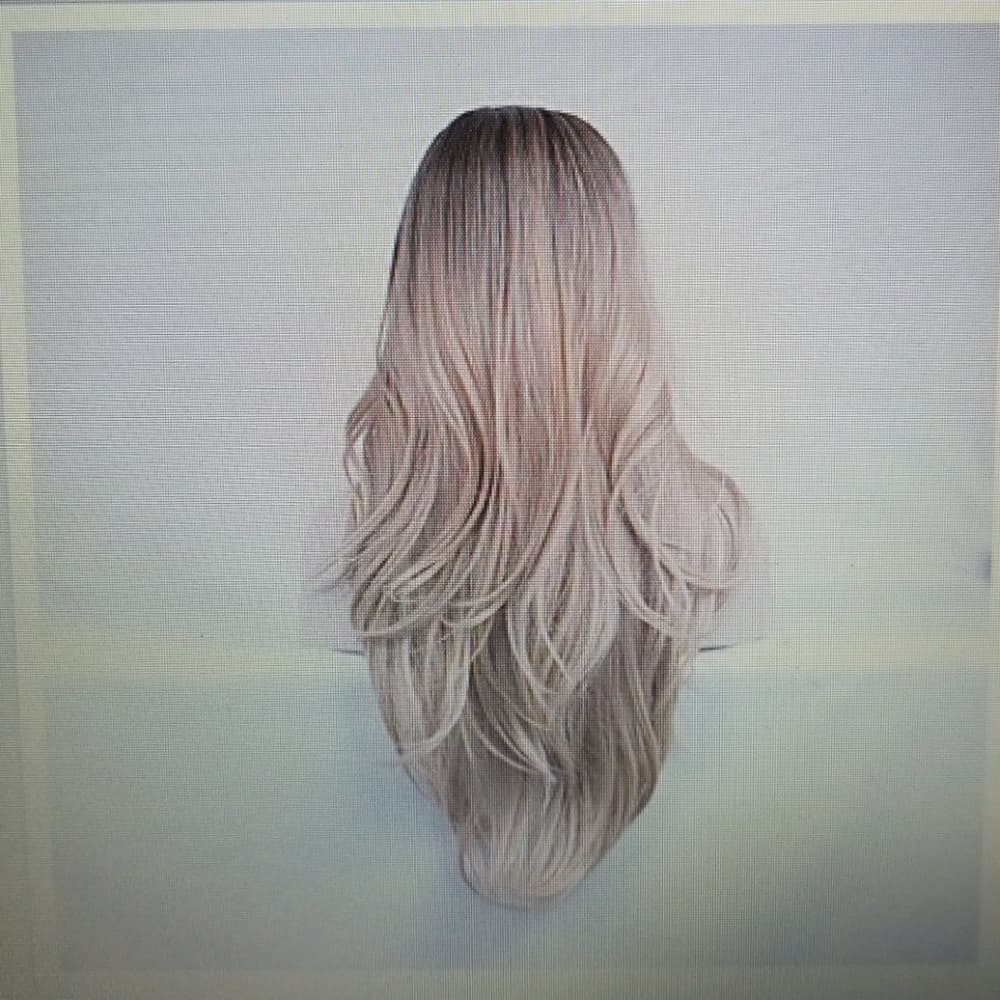 Blonde Wavy Heat Resistant Wig - Thumbnail 3