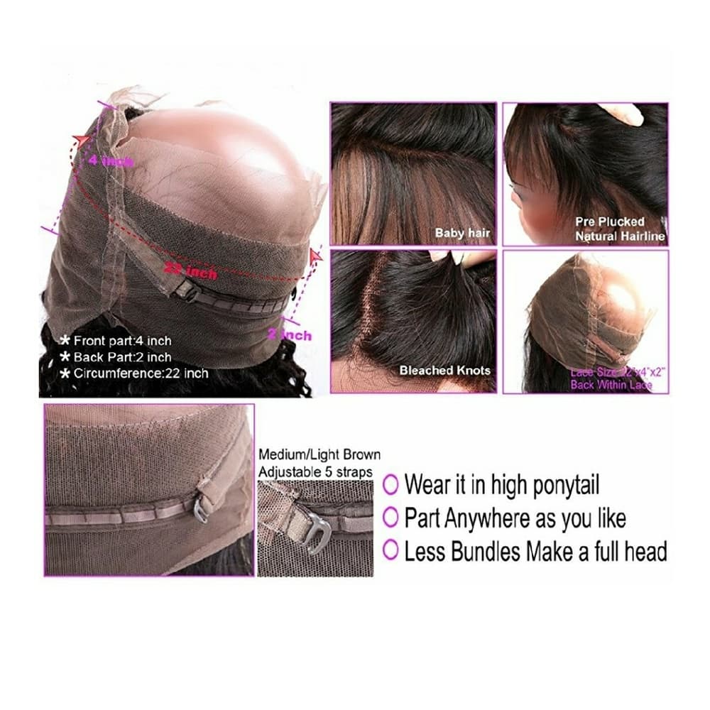 Pre Plucked 360 Brazilian Lace Front Closure - Thumbnail 3