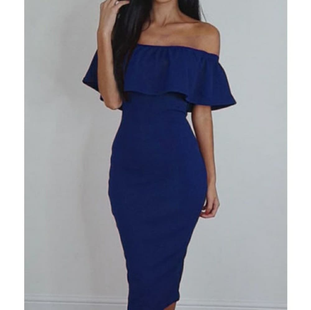 Off shoulder Beauty Dress - Thumbnail 4