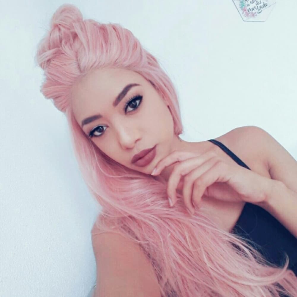 Pink Beauty Lace Front Wig - Thumbnail 2