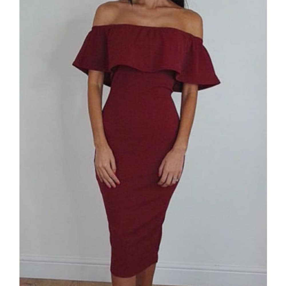 Off shoulder Beauty Dress - Thumbnail 2