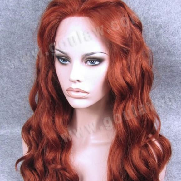 Red Beauty Lace Front Wig 24 inches - Thumbnail 2