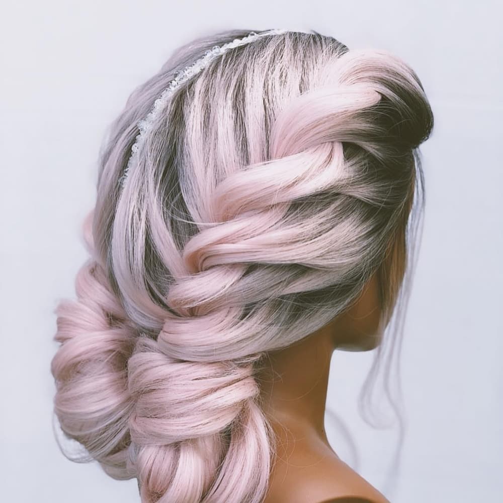 Ombre Pink Beauty Lace Front Wig - Thumbnail 2
