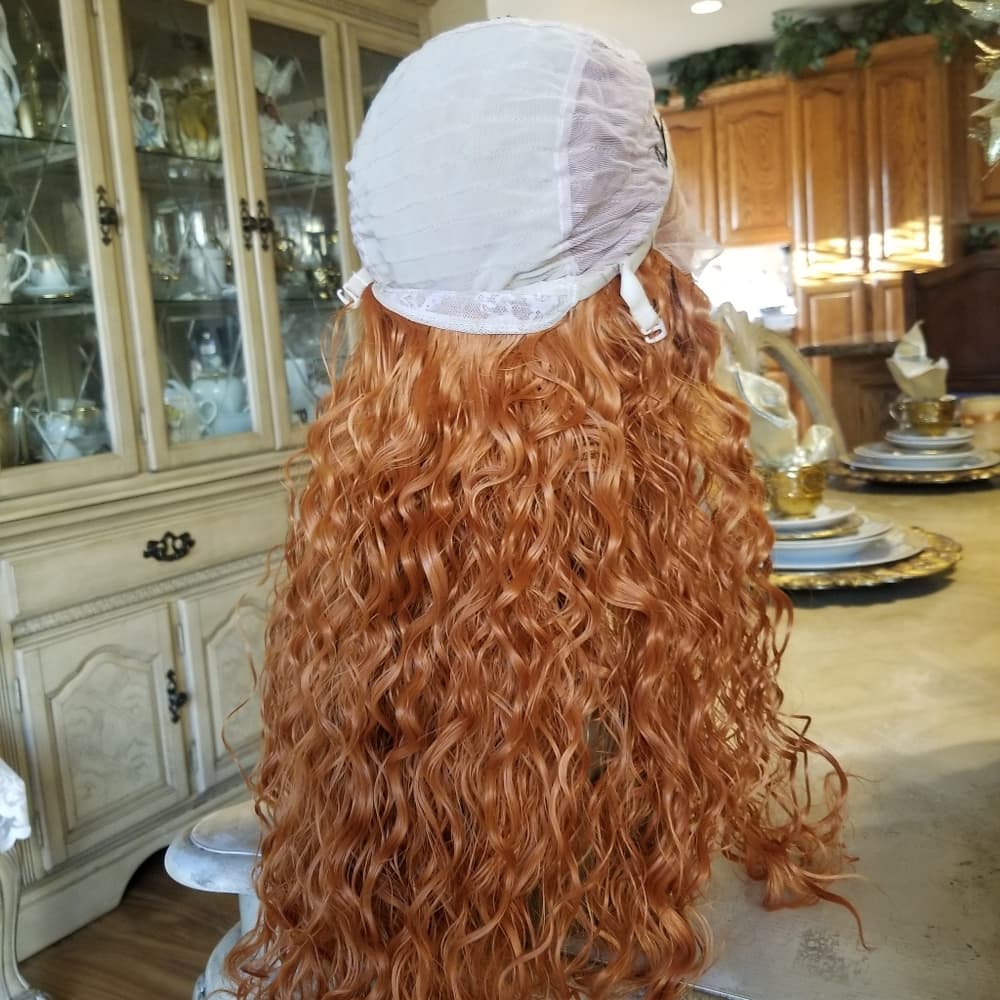 Orange Copper Red Waterwave Lace Front - Thumbnail 10
