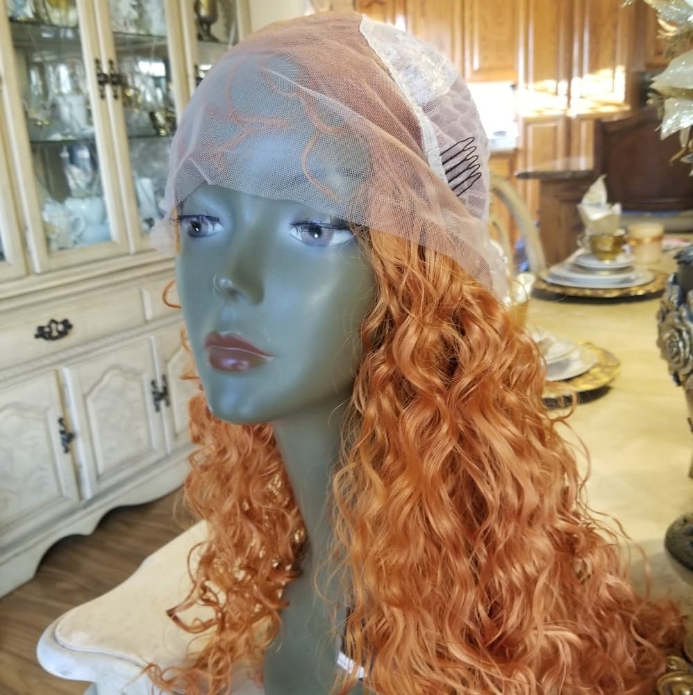 Orange Copper Red Waterwave Lace Front - Thumbnail 6
