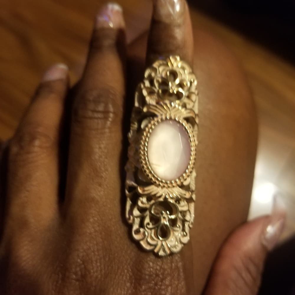 Vintage Cream Beauty Ring - Thumbnail 2