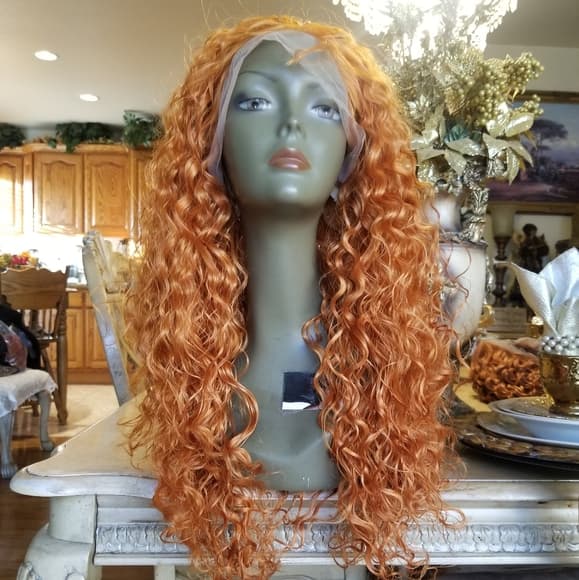 Orange Copper Red Waterwave Lace Front - Thumbnail 16