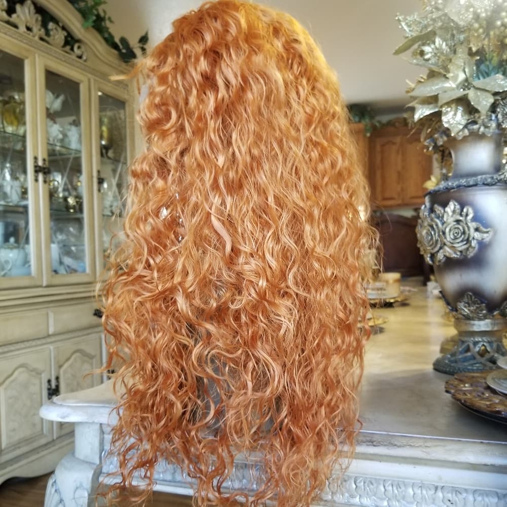 Orange Copper Red Waterwave Lace Front - Thumbnail 3