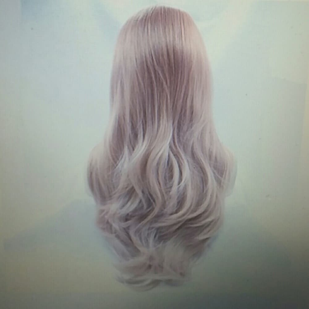 Peach Pink Lace Front Wig Half Hand Tied 22-26 inc - Thumbnail 2