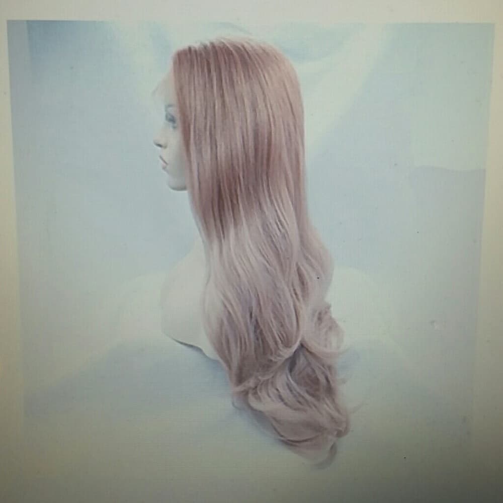 Peach Pink Lace Front Wig Half Hand Tied 22-26 inc