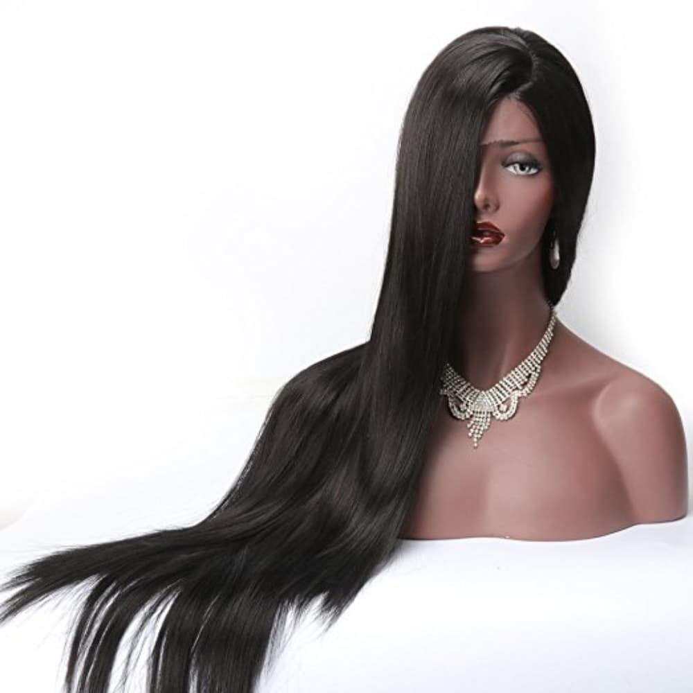 Jet Black Long Straight Wig 26-30 inches!! - Thumbnail 3
