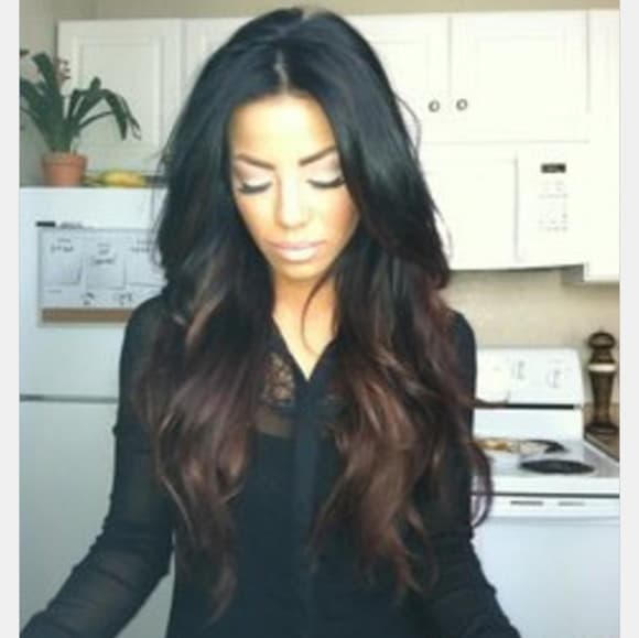 Ombre Brown Waves Beauty Wig - Thumbnail 7