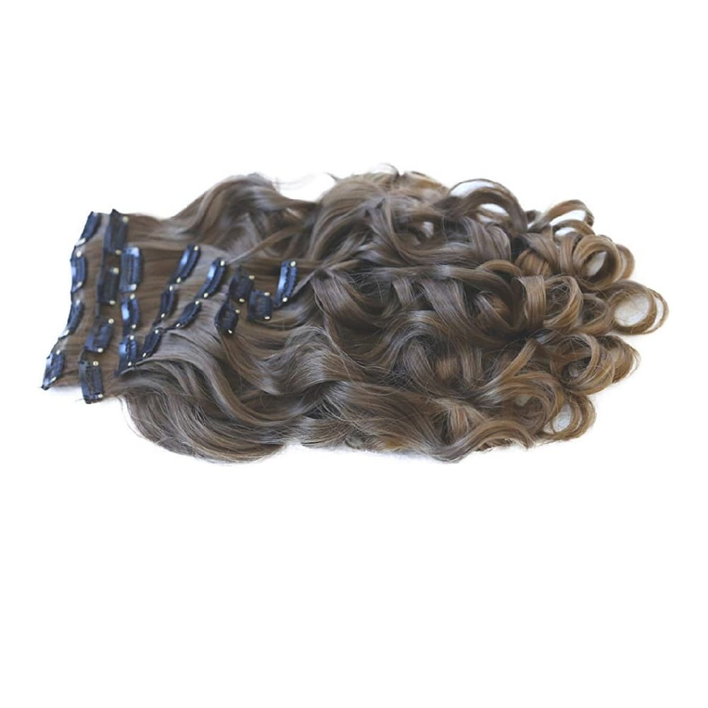 Brown Wavy Beauty Clip in Extensions - Thumbnail 4