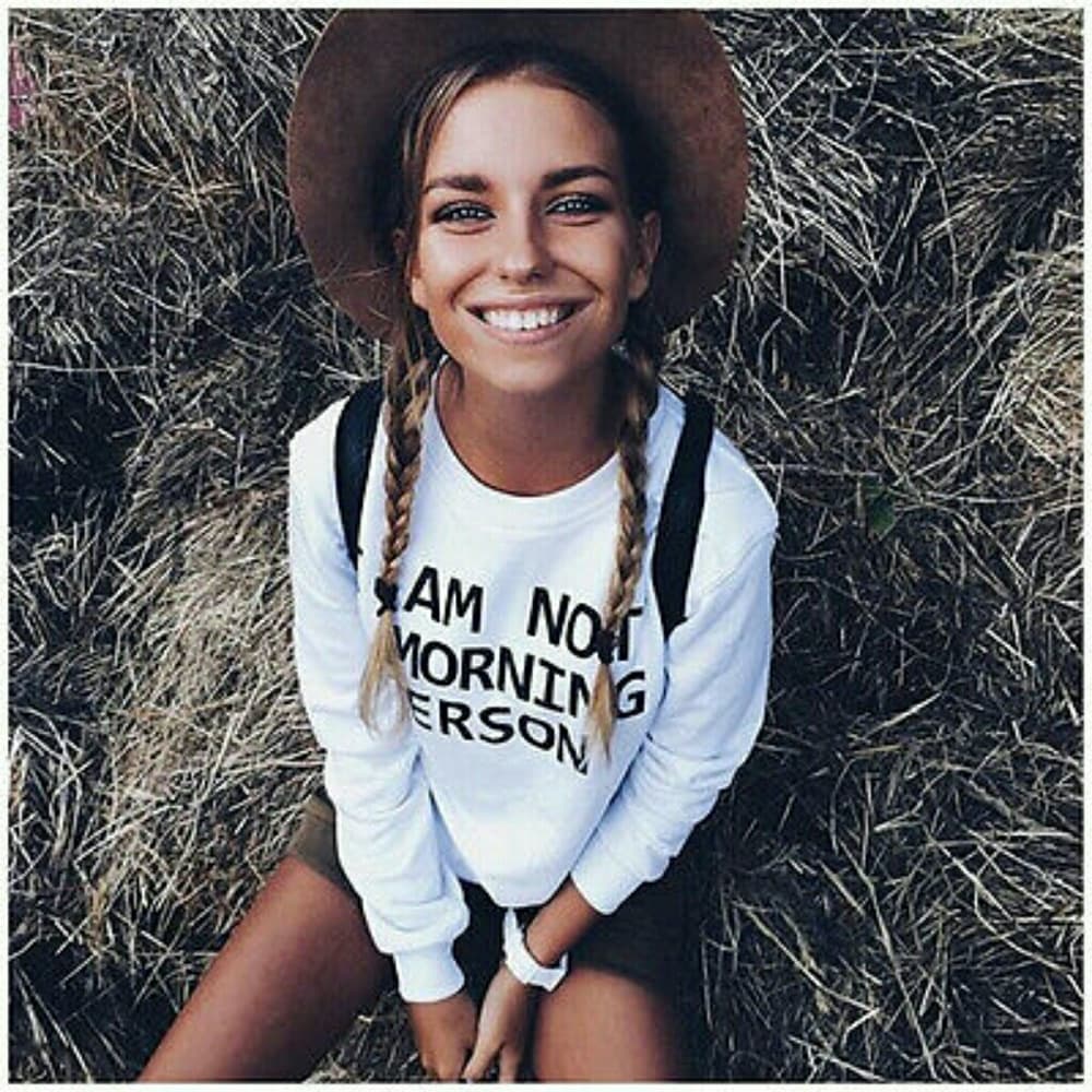 I'm not a Morning Person Hoodie - Thumbnail 2