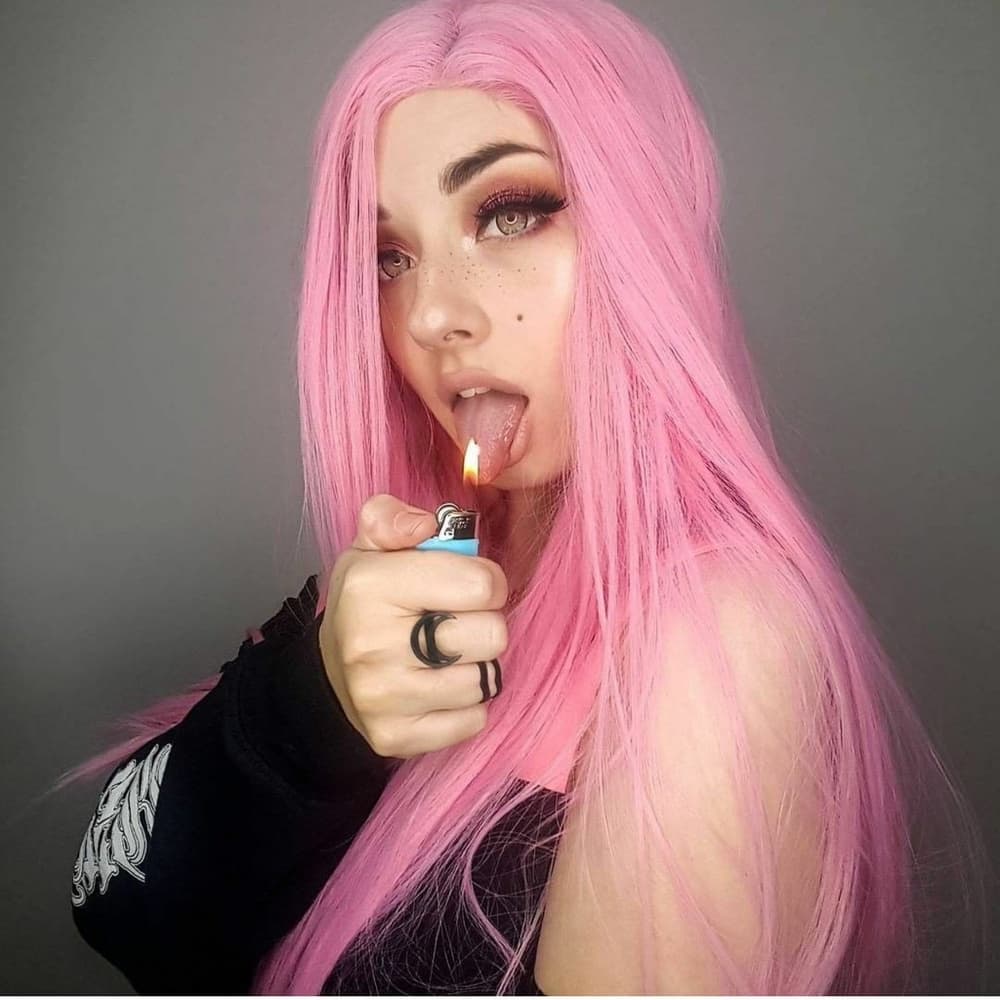 Pink Beauty Lace Front Wig - Thumbnail 2