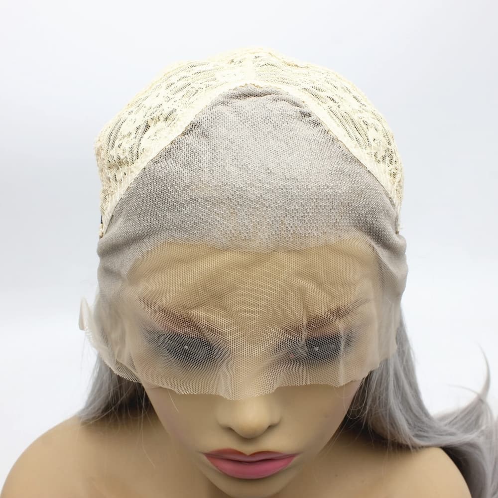 Gray Lace Front Wig - Thumbnail 2
