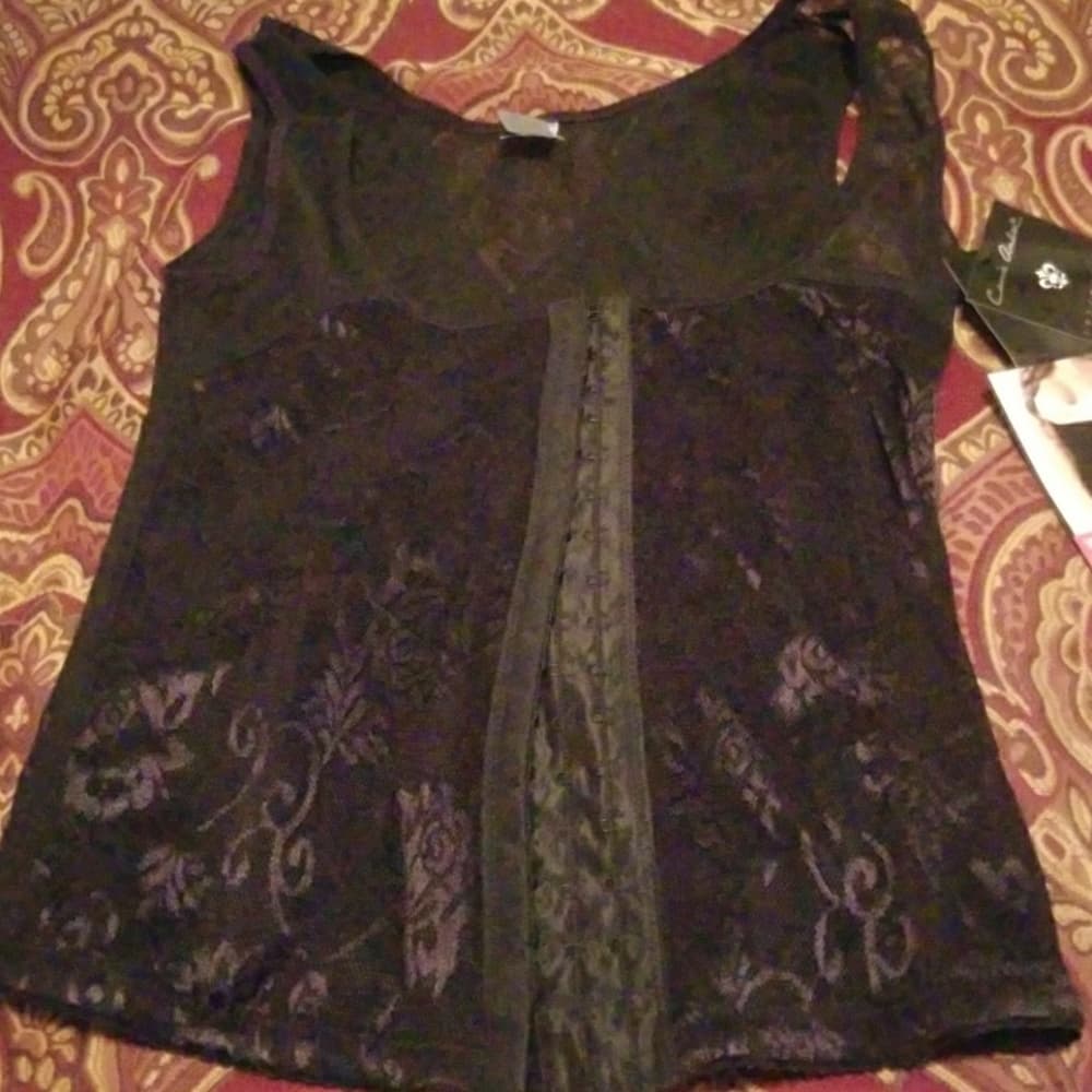 3 Hook &Eye Closure Lace & Power Mesh Front - Thumbnail 2