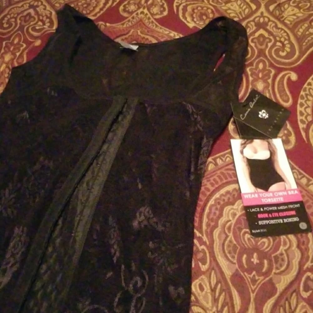 3 Hook &Eye Closure Lace & Power Mesh Front - Thumbnail 3
