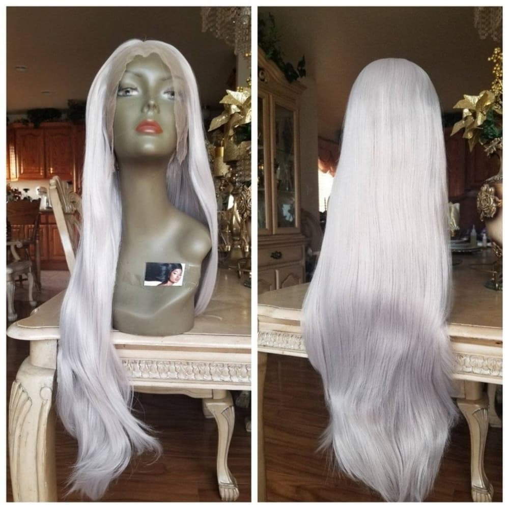 Gray Lace Front Wig - Thumbnail 4