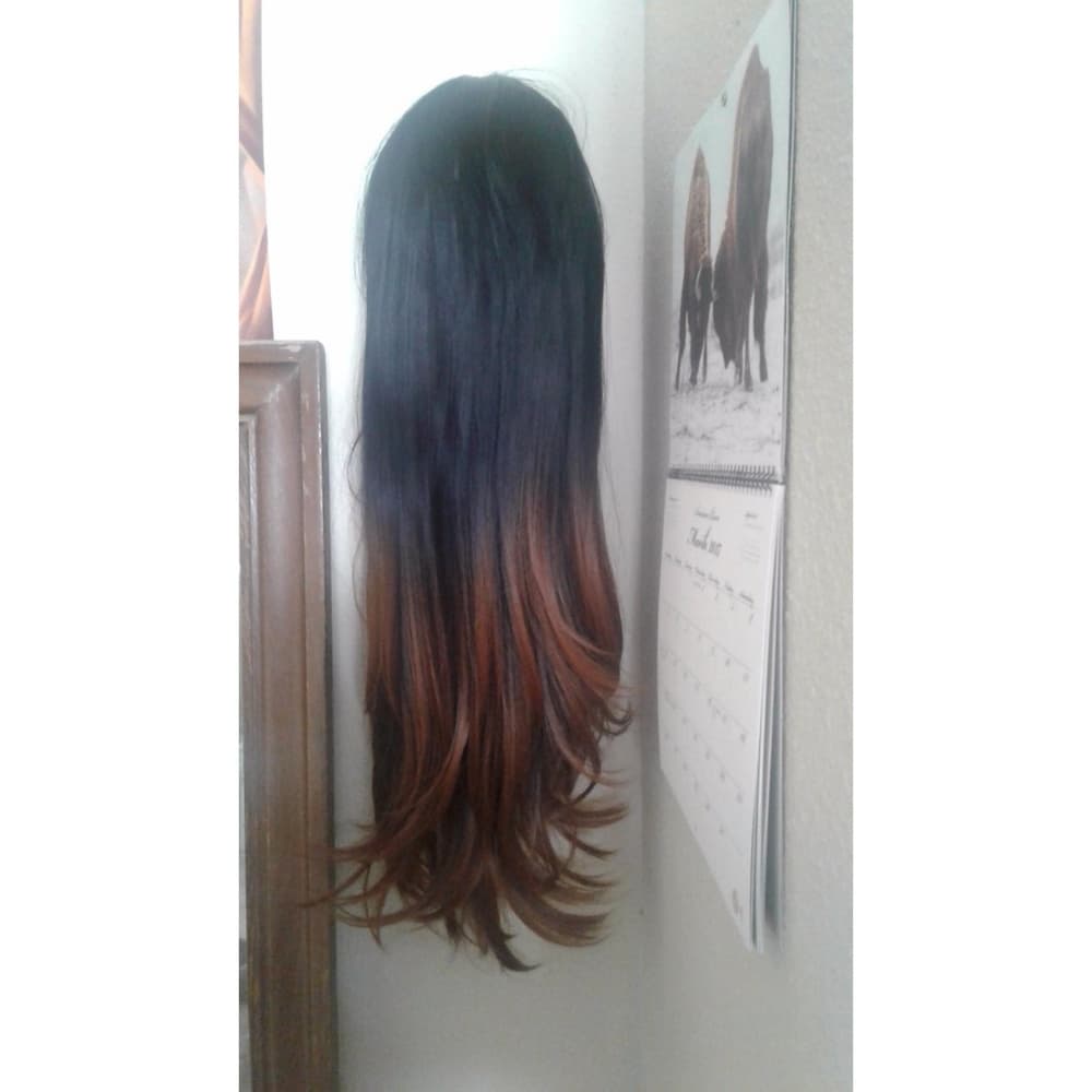 Ombre Brown Waves Beauty Wig - Thumbnail 2