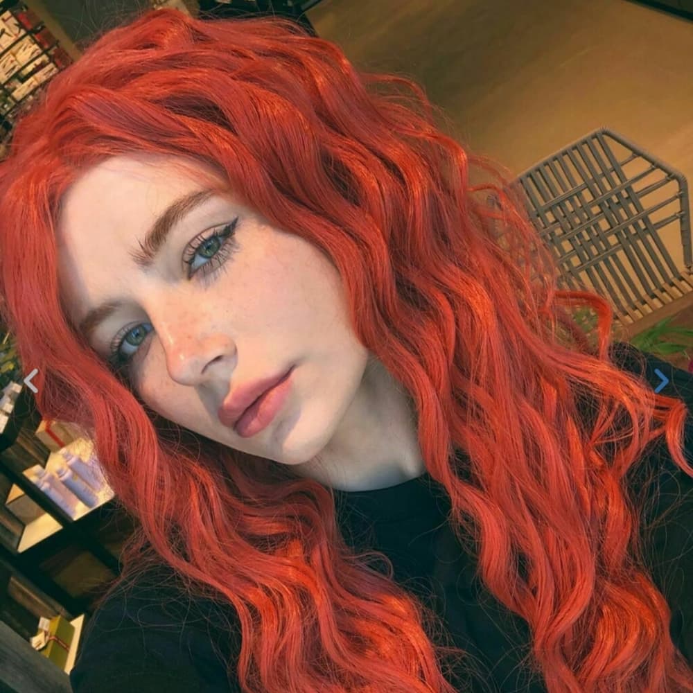 Copper Red Beauty Lace Front Wig - Thumbnail 7