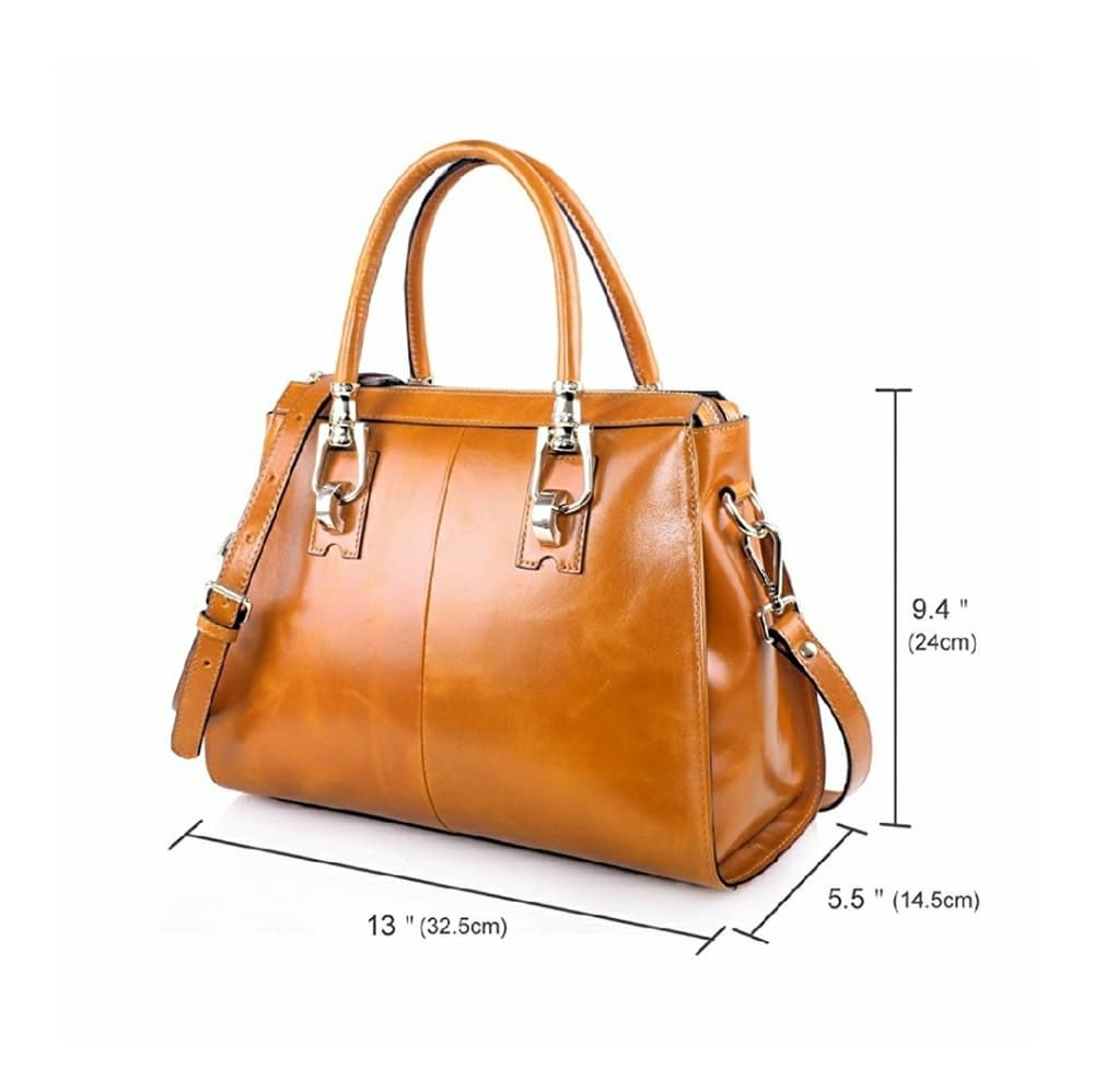 Womens/Lady's Handbag Vintage Luxury Wax Genuine L - Thumbnail 4
