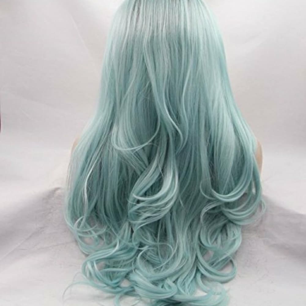 Ombre Green Lace Front Wig 22-26 onches!! - Thumbnail 2