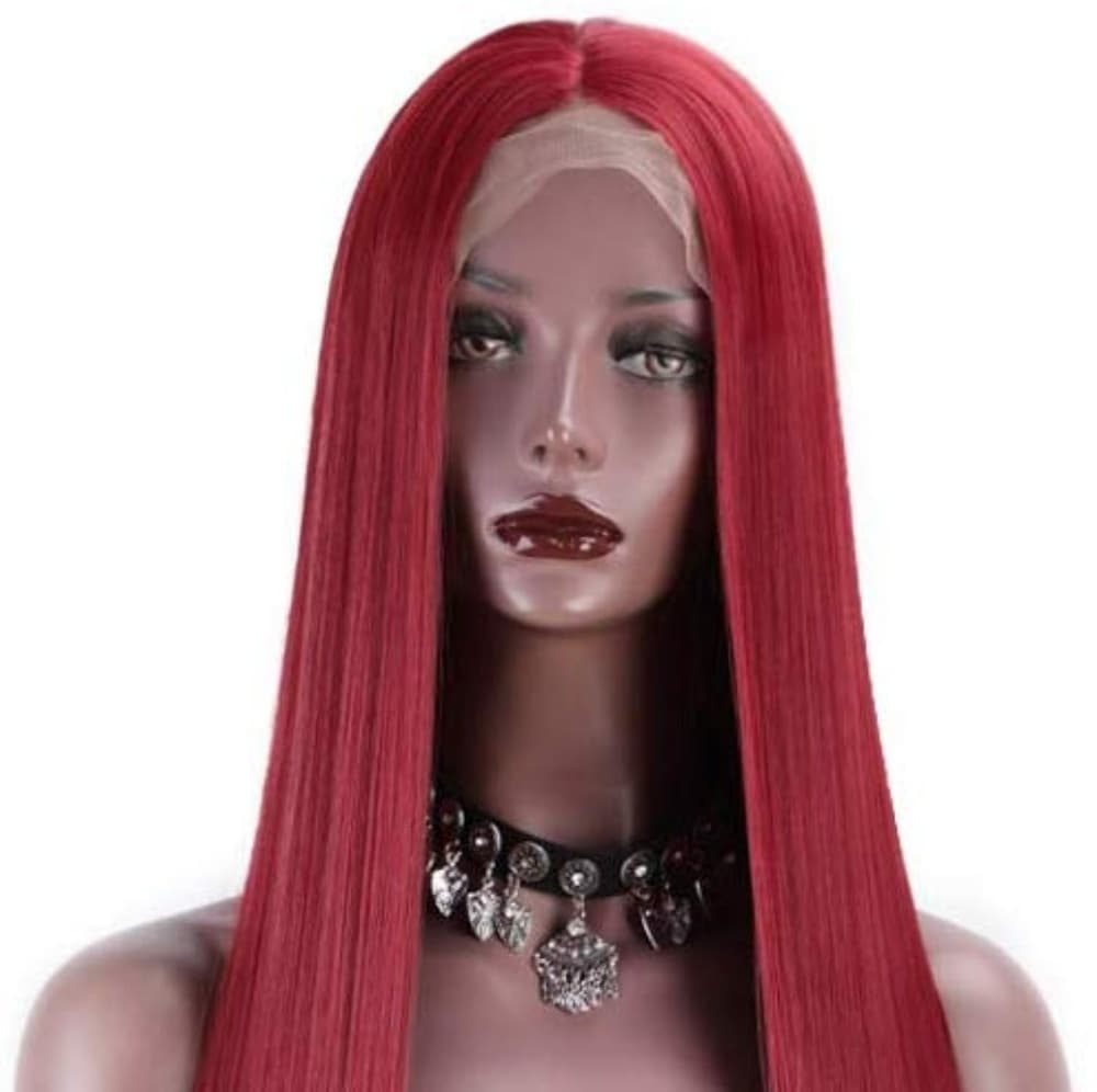 Wine Red Beauty Wavy Lace Front Wig
