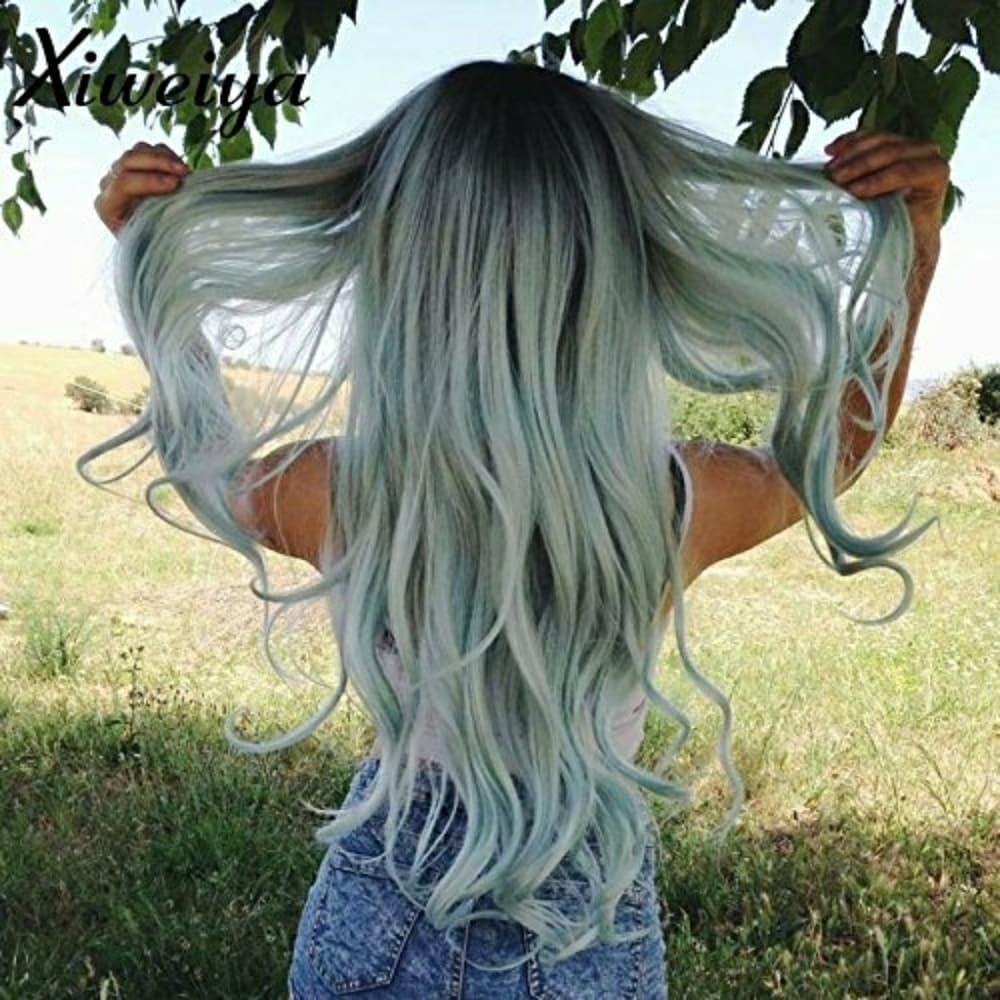 Ombre Green Lace Front Wig 22-26 onches!! - Thumbnail 5