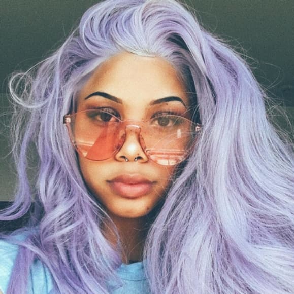 Light Purple Beauty Lace Front Wig - Thumbnail 3