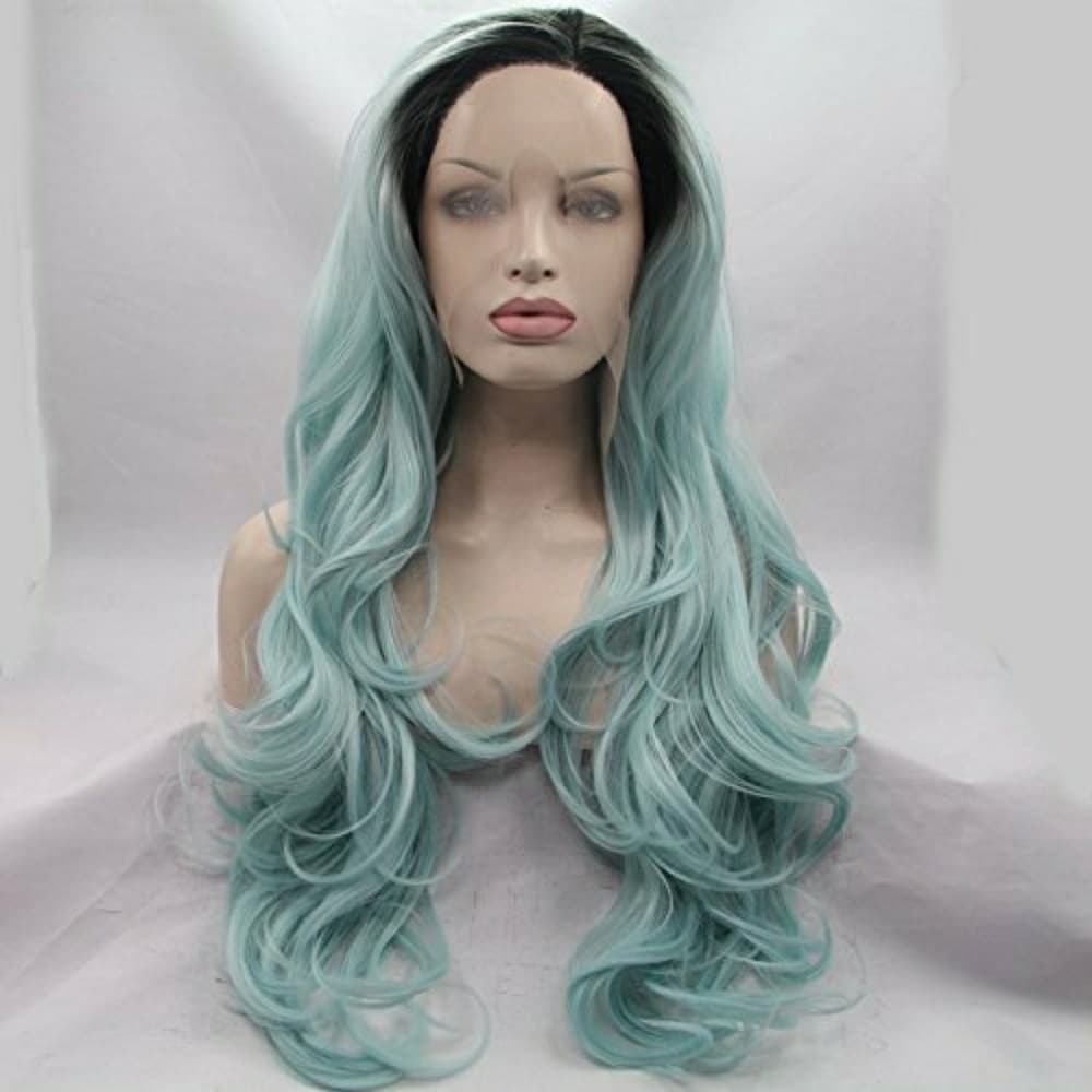 Ombre Green Lace Front Wig 22-26 onches!! - Thumbnail 3
