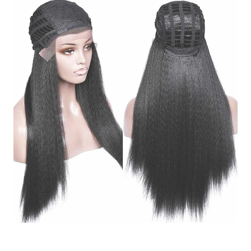 Kinky Yaki Straight Lace Front Wig - Thumbnail 5